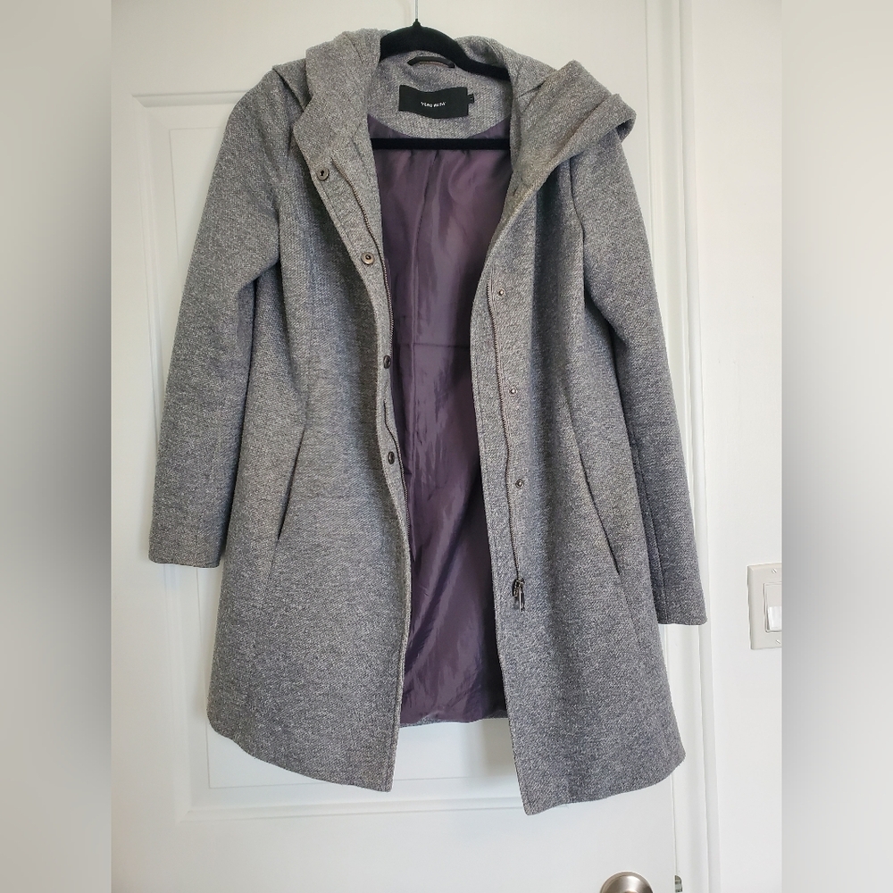 Vero Moda Coat With Overside Hood - Picture 4 of 14